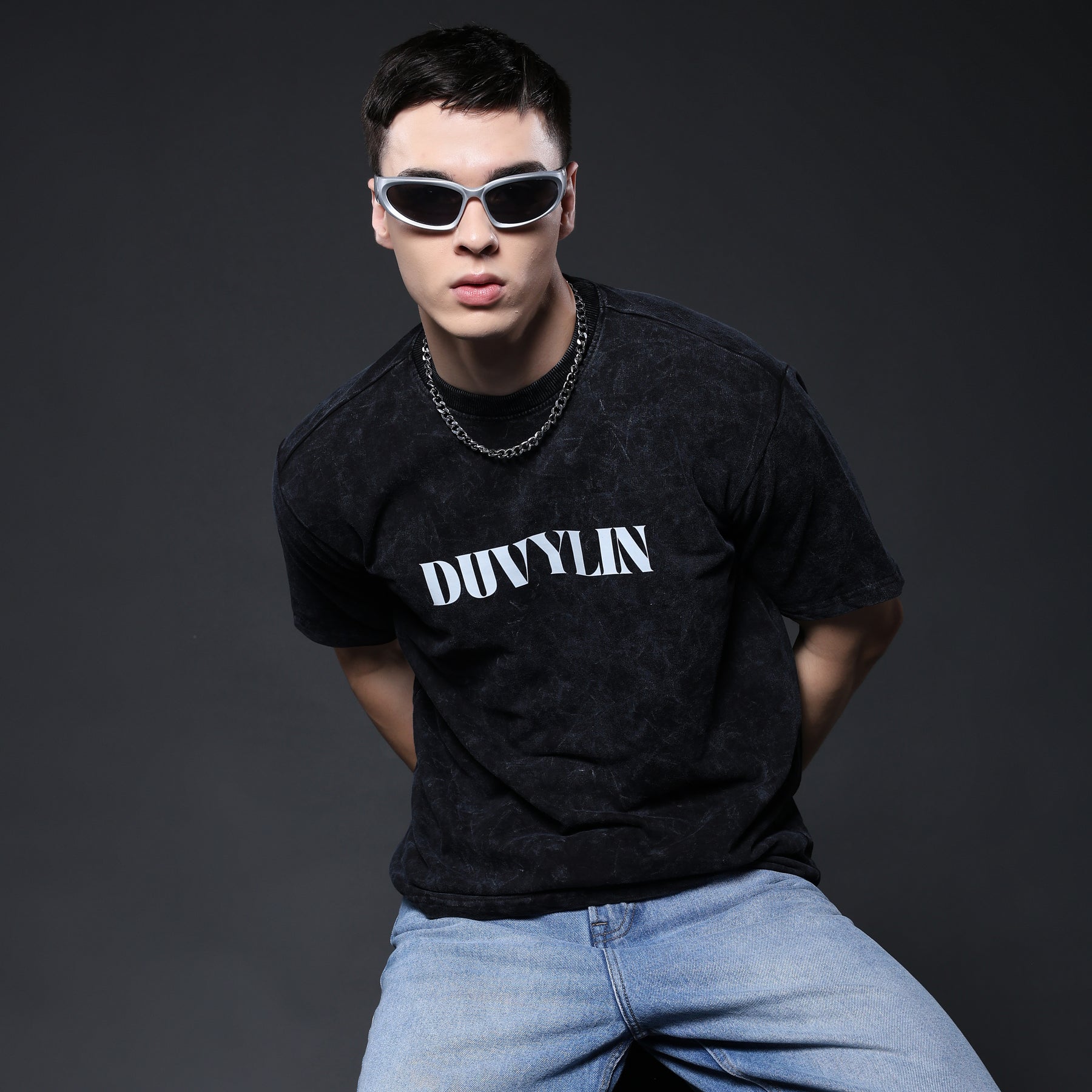 Duvylin Void Fade Oversized Tee