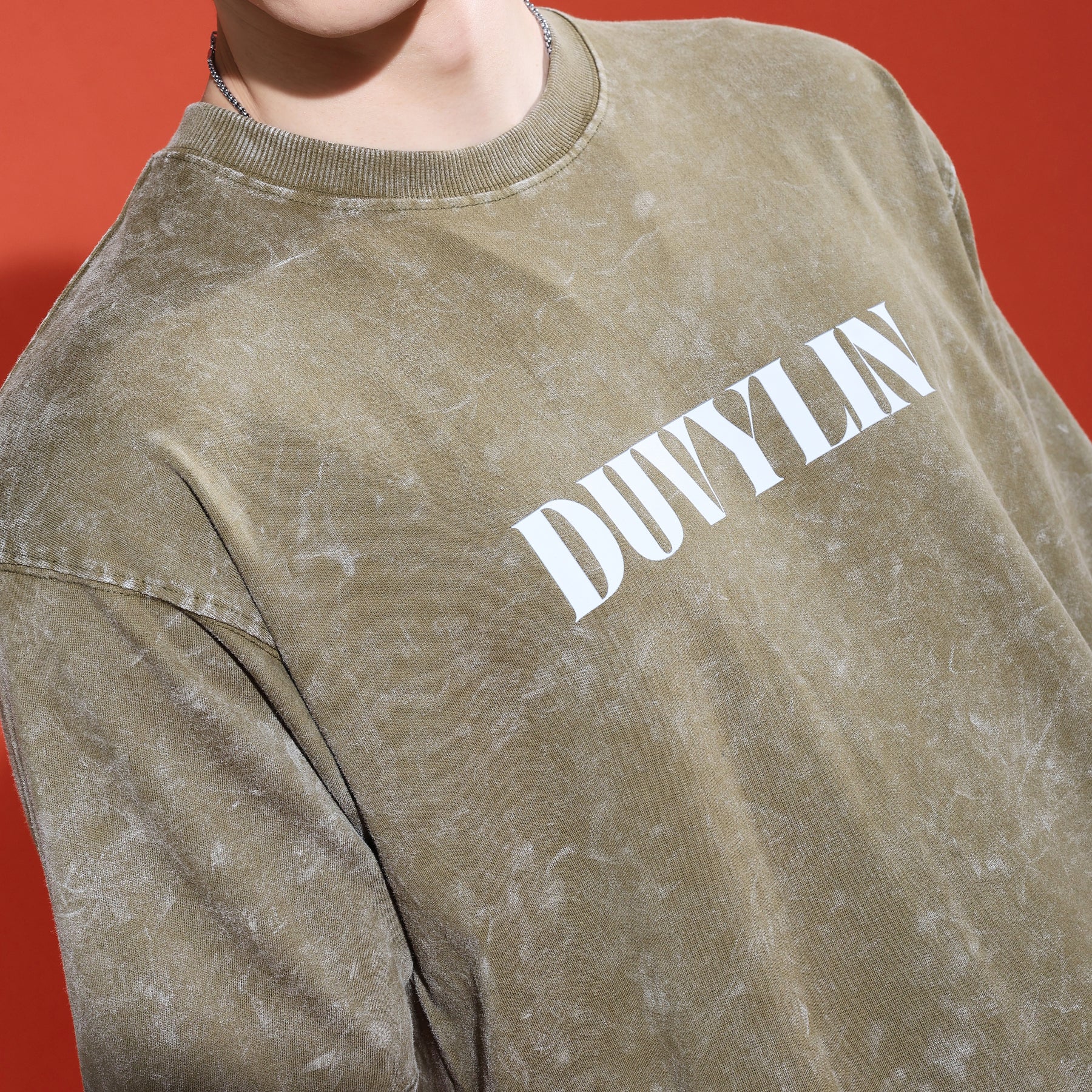 Duvylin Moss Fade Oversized Tee