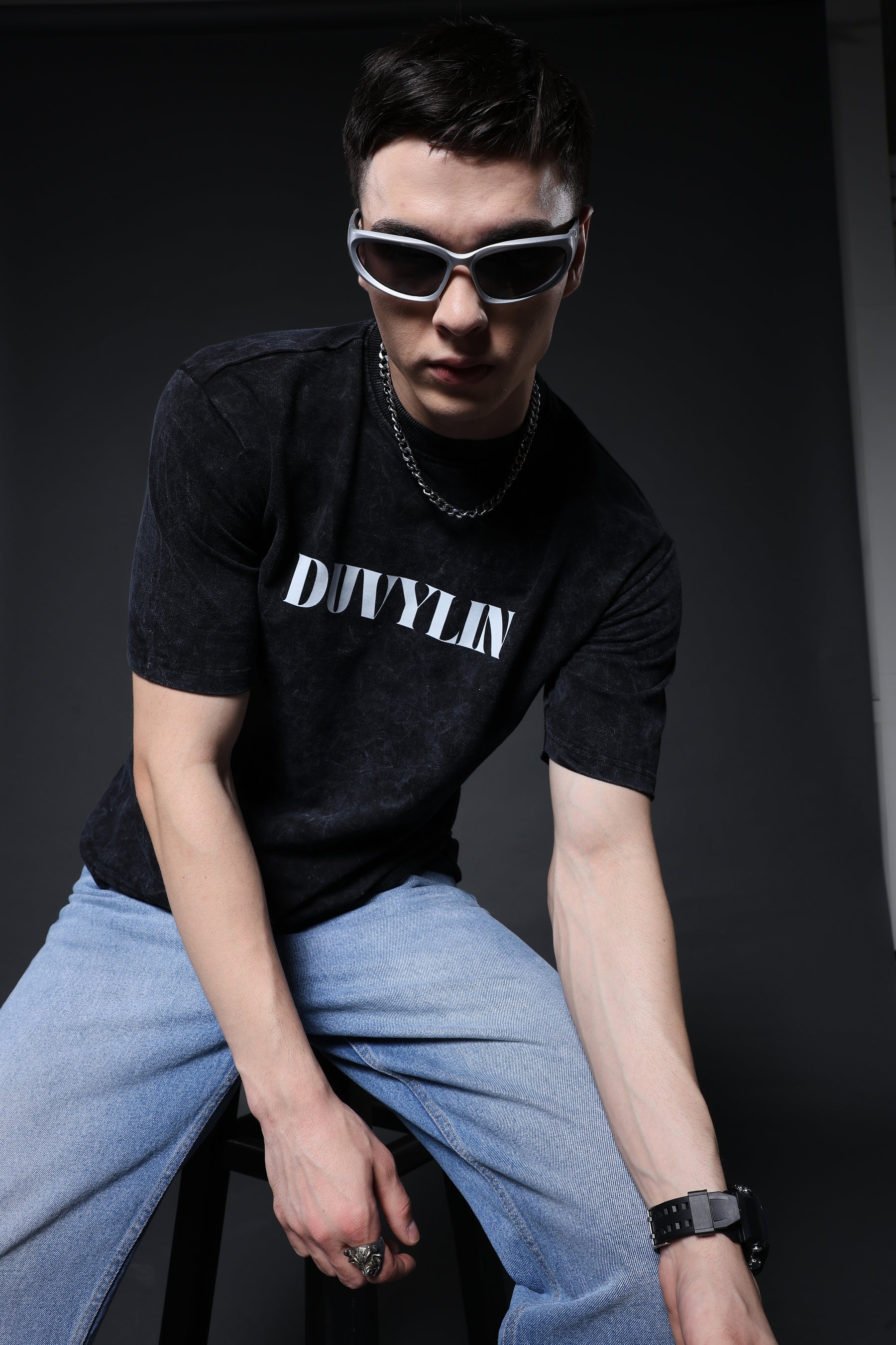 Duvylin Void Fade Oversized Tee