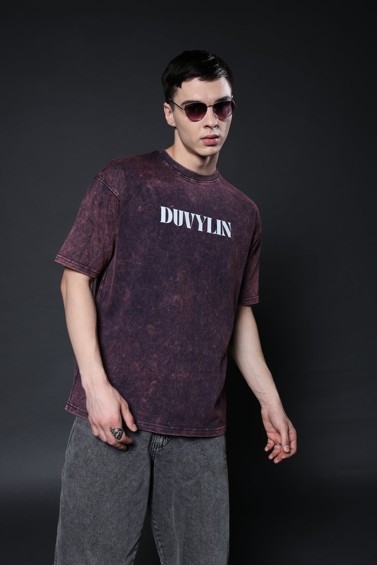 Duvylin Ember Fade Oversized Tee