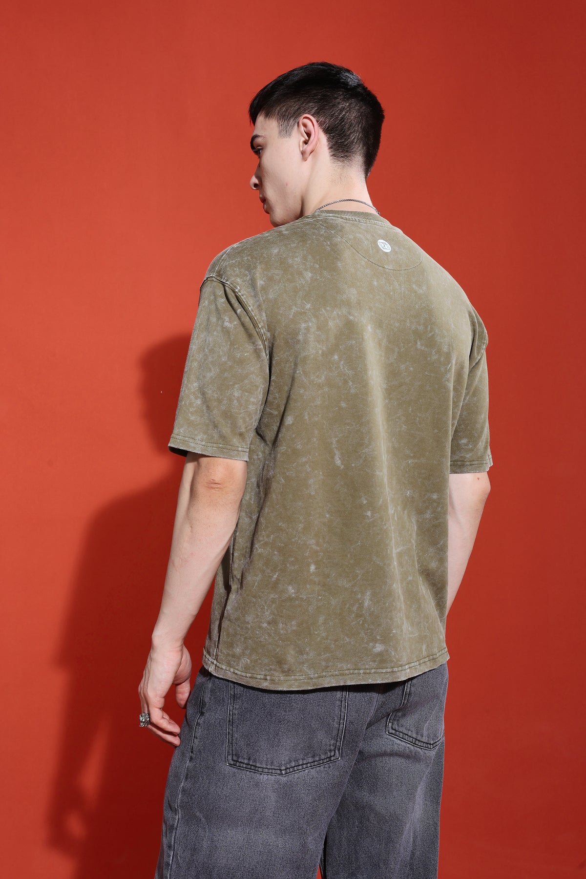 Duvylin Moss Fade Oversized Tee
