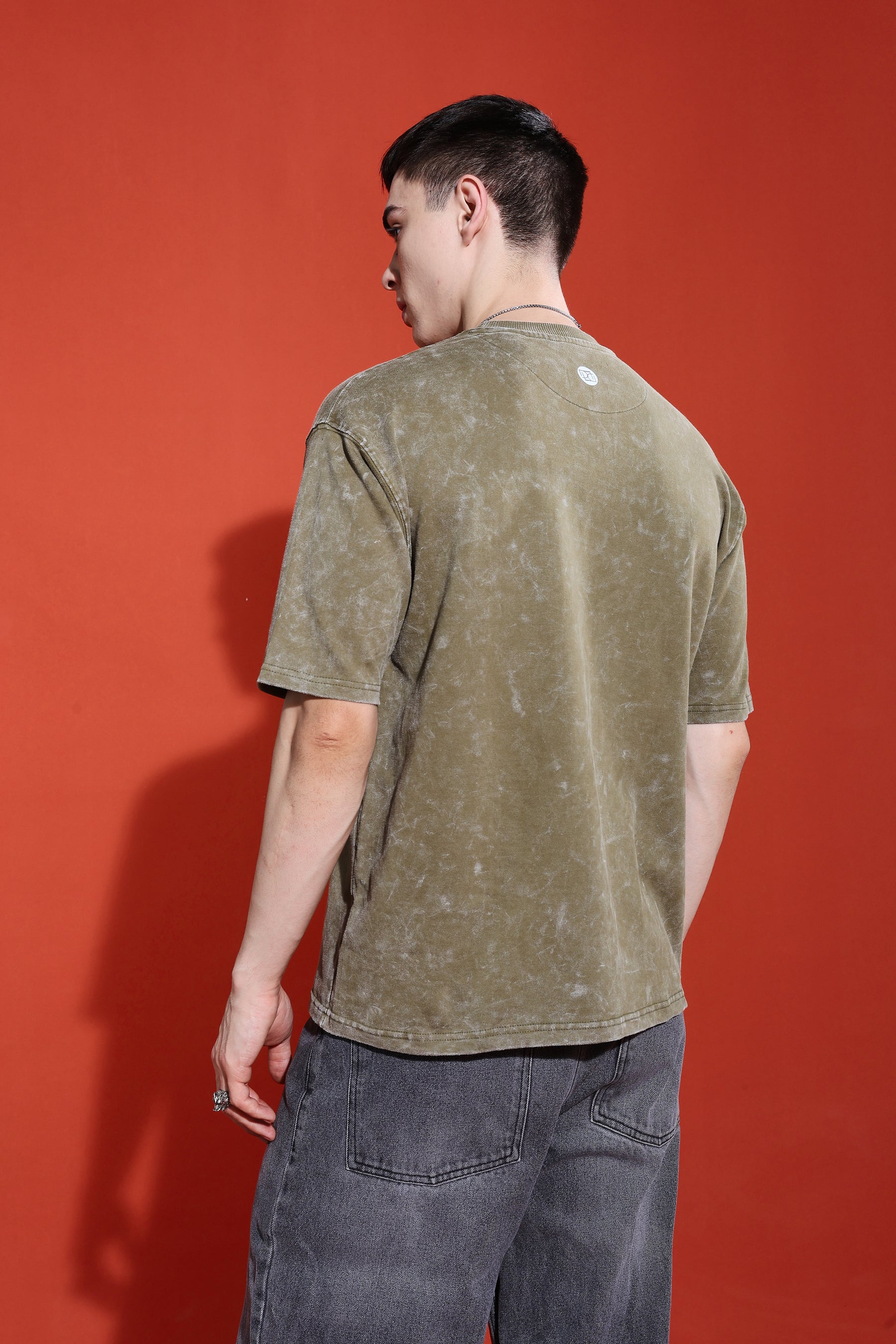 Duvylin Moss Fade Oversized Tee