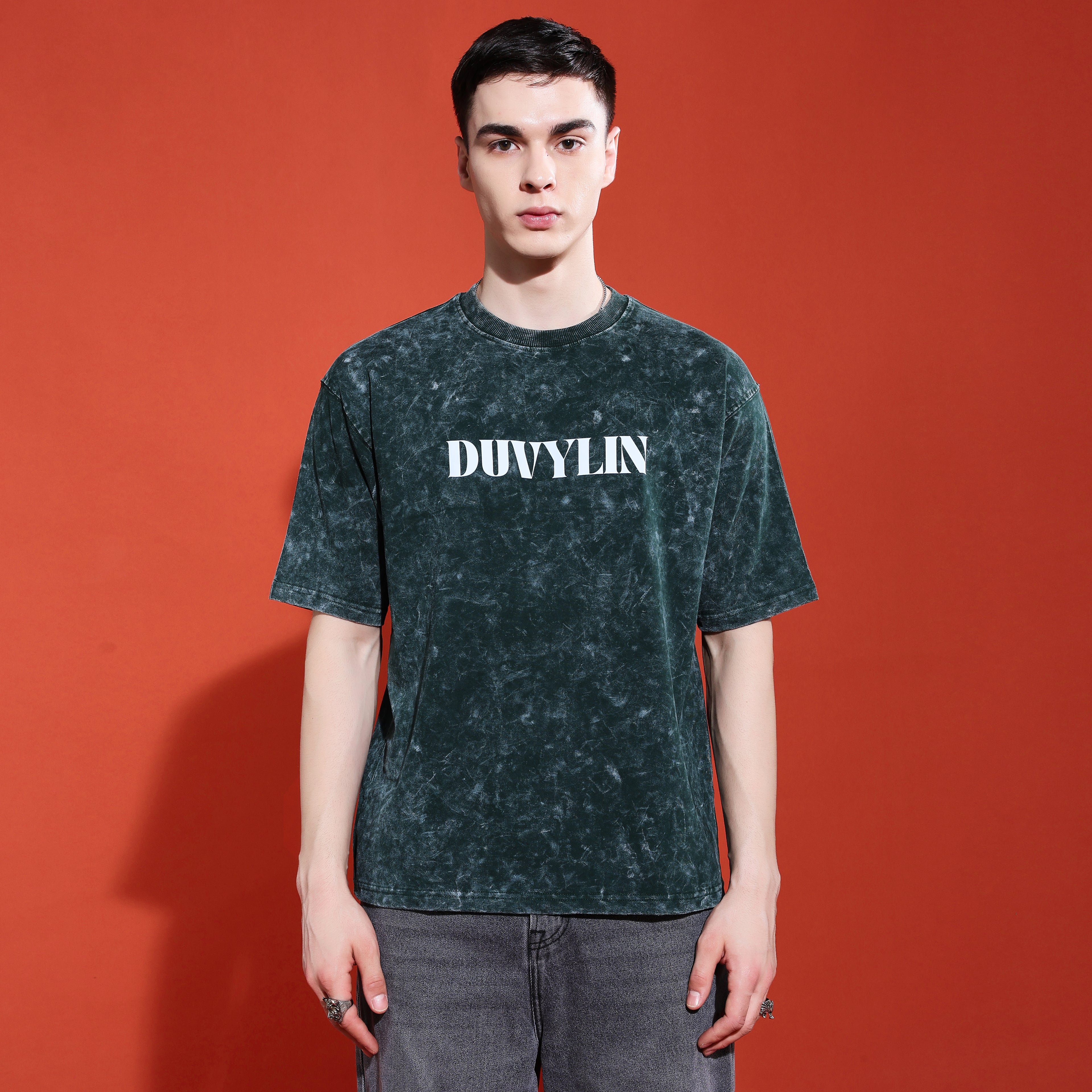 Duvylin Forest Fade Oversized Tee