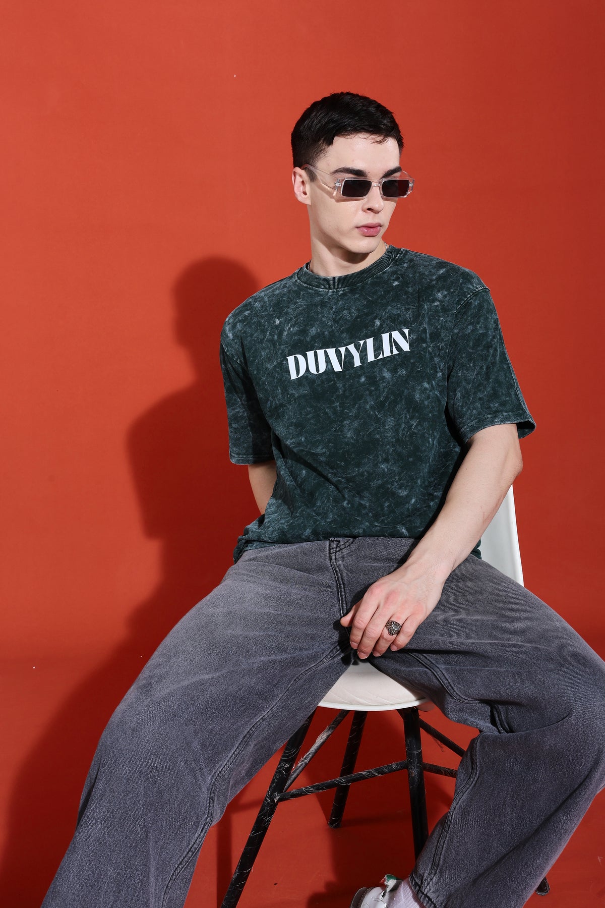 Duvylin Forest Fade Oversized Tee