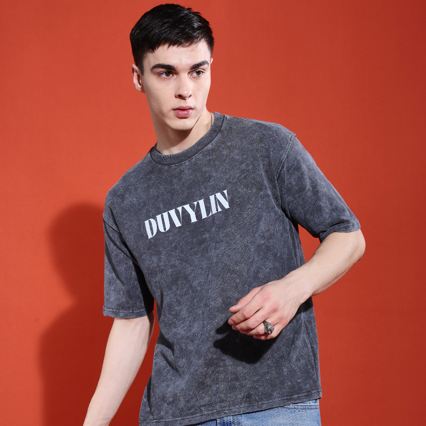 Duvylin Core Washed Oversized Tee